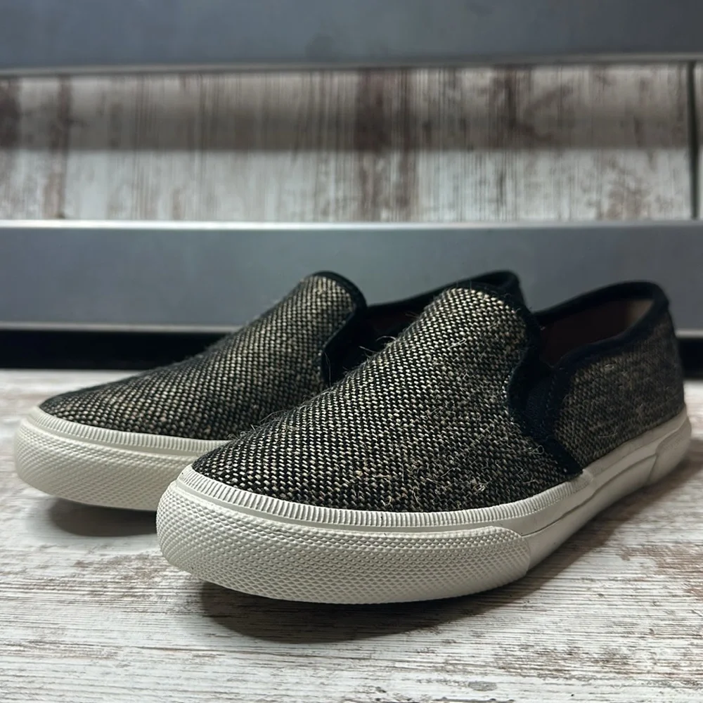 Frye Gia Canvas Slip On Black Multi Color Size 7M